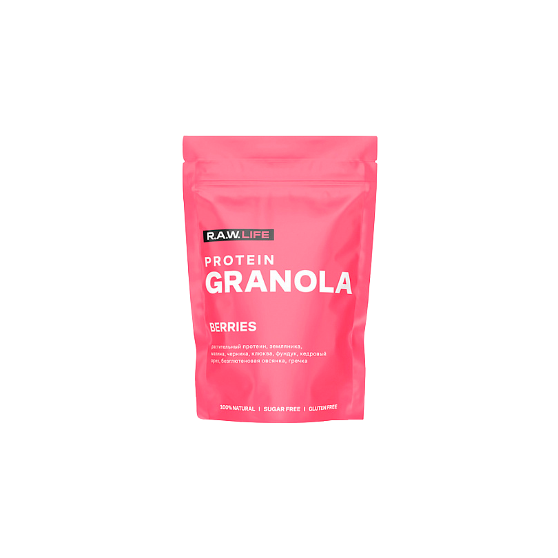 Гранола протеиновая "PROTEIN GRANOLA BERRIES" Raw Life